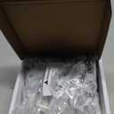 Everest 45 Angled RJ45 Cat6 Keystone Jacks 50-Pack in White - Slim Profile Female RJ45 Connectors - Cat 6 Keystone Jack - Compatible with 45 Angled Speed Termination Tool - 45Term (B0BL3GS7ZY)