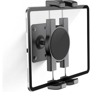 Tablet Wall Mount, 360 Rotating iPad Wall Mount Holder, Compatible with 4.7"-12.9" Tablets Including Phones, iPad Pro/Mini/Air, Samsung, Kindle, Galaxy Tab - Ideal for Gym, Kitchen, Work Use
