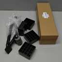 Furniture Moving Set for Hard Floor Surfaces, Move Heavy Furniture Quickly & Easily,(1 Lifter Tool & 4 Heightening Block) (Square)