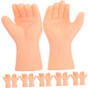 Sosoport Flexible Hands Model for Dolls 6 Pairs Plastic Hand Parts for DIY Doll Crafting Miniature Creations