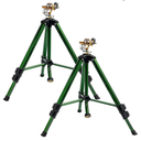 Hourleey 2 Pack Extra Tall Lawn Sprinklers, Heavy Duty Tripod Sprinklers with Brass Sprinkler Head, 360 Degree Large Area Coverage, 3/4 Inch Connector Sprinkler for Yard Lawn Garden