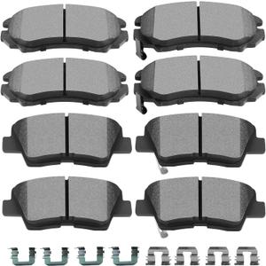 SCITOO D924 D1313 Ceramic Brake Pads Sets Front & Rear Fit For Hyundai For Sonata 2009-2010,For Kia For Soul 2010-2013