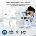 NexTrend Tankless Reverse Osmosis System: 600 GPD RO Water Filter Under Sink with Smart Faucet for Kitchen Sink 7-Stage Undersink Drinking Filtration Purifier for Whole Home Fluoride 2:1 NSF 58/372