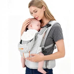 CoziBB Baby Carrier, 3-in-1 Cozy Baby Wraps Carrier with Air Cushion Waist Belt, Adjustable & Ergonomic Baby Carrier Newborn to Toddler for 7.7-33lbs, Toddler Carrier with Lock Belt, Storage Pocket