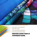 Halloween Oval Fitted Tablecloth Waterproof Elastic Edged Table Cover,Indoor Outdoor Picnic Parties Decorated and Reused Repeatedly, Fits 48"x68" Oval Tables, Style 104