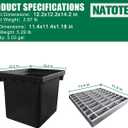 12x12in Driveway Catch Basin with Galvanized Steel Grate
