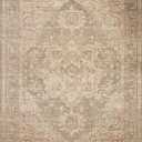 Loloi Chris Loves Julia Palma Collection PLM-08 Olive/Spice 7'-10" x 10' Fringe Area Rug Vintage Style Boho Living Room Bedroom Carpet