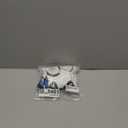 Men's Hawaiian Shirts Novel Butterfly Print Button Down Shirts Tropical Casual Beach Shirt (White, M)