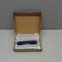 homdiy 10 Pack 5 inch Black Cabinet Pulls Edge Finger Pulls for Cabinets Dresser Drawer Handles for Kitchen Cupboard Flat Hidden Handles Aluminum Alloy