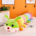 AOQI Multicolor Caterpillar Stuffed Animal Big Hugging Pillow Cute Plush Soft Pillow Doll,Giant Plush Toy,Gifts for Girl Boy Babies Birthday (59inch/150cm)