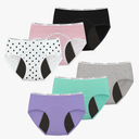 Nalwort Teen Girls Period Panties Cotton Leakproof Menstrual Underwear for First Period Starter XXL