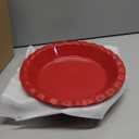 LE TAUCI Ceramic Pie Pans for Baking, 9 Inches Pie Plate for Apple Pie, Pecan Pie, 36 Ounce Deep Dish Pie Pan, Set of 2, Red