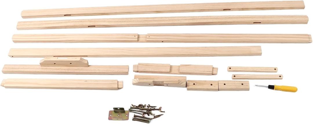 Srliya 59.1in Wooden Easel, Stable Durable Art Easel for Painting Drawing Exhibition, Ideal for Artists and Students, Suitable for Yellow Pine, 150cm