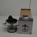 Elite Gourmet ETS623 BPA-Free Electric Citrus Juicer, Compact, Large Volume, Pulp Control, Oranges, Lemons, Limes, Grapefruits with Easy Pour Spout, 24oz, Black/Stainless Steel