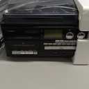 Vintage 9-in-1 Record Player Turntable with Bluetooth, AM/FM Radio, CD & Cassette Player, USB/SD Playback, Remote Control, Aux & RCA Inputs, Headphone Jack  Classic Audio System for Music Lovers (Black)