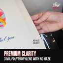 Resealable Record Outer Sleeves, Crystal Clear Premium Vinyl Record Sleeves | 12.75" X 12.75" Album Outer Sleeve, 3 Mil Premium Vinyl Sleeves, Album Protection with Flap (75 Pack)
