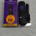 Roku Voice Remote Pro | Rechargeable with Hands-free Voice Controls, Headphone Mode & Lost Device Locator - Compatible with RokuTV, Players & Audio Devices