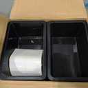 Outus 36 Pack Book Bins Classroom Plastic Cubby Storage Bins, Black