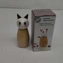 Cat Salt or Pepper Mill - Wooden Spice Grinder