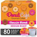 Donut Caf - Coffee Gourmet Pods, Classic Blend, Medium Roast Non-GMO, Gluten Free Compatible with Keurig K Cup Brewers Smooth & Delicious 80 Count (EXP 06/16/28)