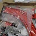 8pcs Front End Suspension Kit for Nissan 2008-2013 Rogue, 2014-2015 Rogue Select, 2 Lower Control Arms w/Ball Joints Inner & Outer 4 Tie Rods 2 Sway Bar Links Replacement,Heavy Duty PU Bushings, Red