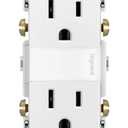 Legrand radiant Adjustable LED Night Light Outlet, Nightlight Electrical Outlets, Tamper Resistant, Safe for Kids, White, NTL885TRWCC6 (1.6W x 2.75H)