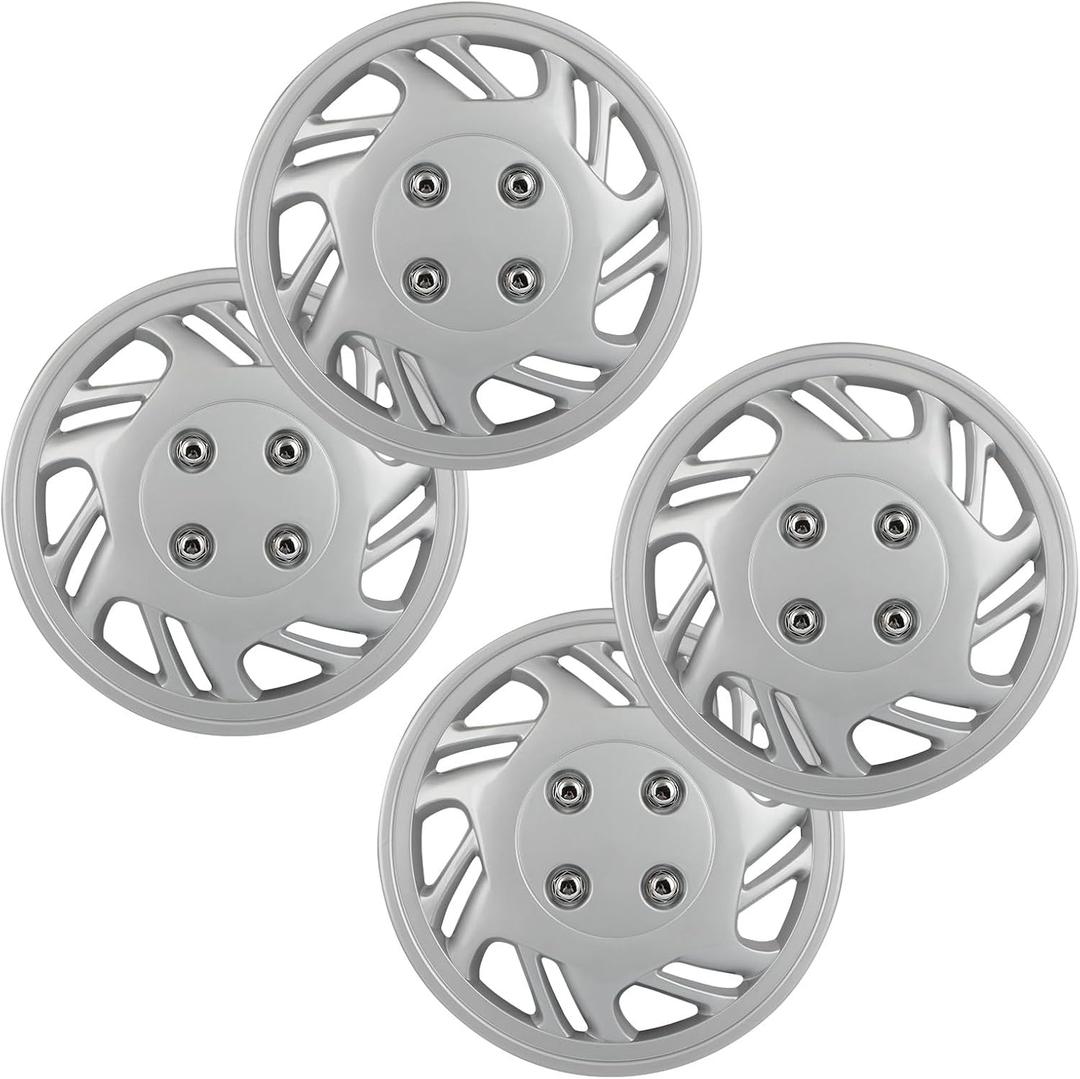 OCPTY 14 inch Hubcap Wheel Cover Replacement Car Truck SUV Hub Accessories Designed on OEM Replica Style (Silver)