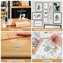 Enoin 2pcs 12 x 16 Inch Clear Acrylic/Plexiglass Sheet 0.060" 1/16 Inch Thick, Plastic Sheet Transparent Board Panel for Glass, DIY Project,Picture Frame, Paintings, Art Craft