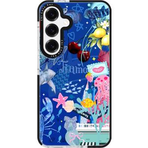 for Samsung Galaxy S23 Ultra Case Pink Ocean Adventure Collage Pattern Military Grade Drop Protection, Voyage Slim TPU with Camera Protection, Aesthetic Summer Design for Women Girls (BlueSea2)