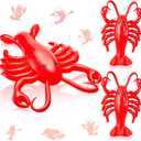 Juexica 3 Pcs 20 Inches Inflatable Lobsters Blow up Crawfish Party Decorations Crawfish Boil Decorations Aquatic Animal Lobsters Birthday Beach Theme Pool, Red