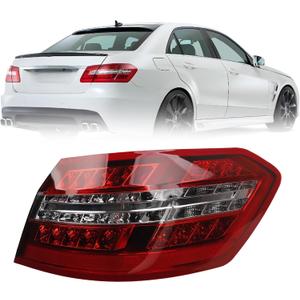 USA Type LED Right Passenger Side Outer Tail Light Assembly Compatible With 2010-2013 Mercedes Benz W212 E350 E550 E63 AMG Rear Tail lamp Bake Lamp 2129060858 MB2805106
