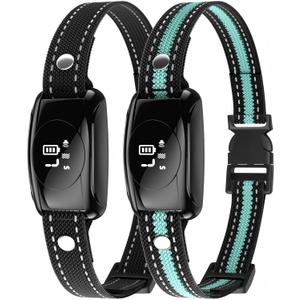 Bark Collar, 2 Pack Dog Bark Collar for Medium Large Dogs 15-120Lbs | No Shock Bark Collar with Beep Vibration & 7 Adjustable Sensitivity, IPX7 Waterproof Rechargeable Anti Bark Collar