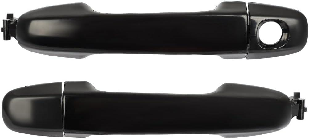 OCPTY Front Driver Left Passenger Right Side Exterior Door Handle Black Fit for 2011-2016 for Toyota for Sienna 2009-2012 for Toyota for Venza