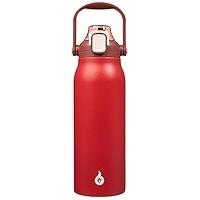 BJPKPK Insulated Water Bottles with Straw, 45 oz Stainless Steel Metal Water Bottle with One-handed Opening Lid, BPA Free Reusable Jugs, Thermos for Gym Sports Outdoors, Red