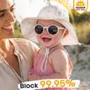 FURTALK Baby Girl Sun Hat UPF 80+ Wide Brim Toddler Beach Hats Sun Protection