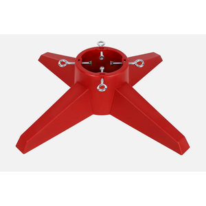 FORUP Christmas Tree Stand, Xmas Tree Base Stand, Christmas Tree Holder for Real Trees, Red