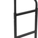 Universal Foldable Pickup Truck Tailgate Ladder - Easy Install with Stainless Steel Self Drilling Screws, Non-Slip Step Plates & Sturdy Rubber Feet, 660 lb Capacity