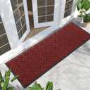 Yimobra Outdoor Runner Rug 72x24, All-Season Waterproof Doormat Outdoor Entrance, Heavy Duty Non-Slip Outside Commercial Grade Door Mat, Easy Clean, Red