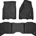 Husky Liners Weatherbeater Floor Mats | Fits 2009 - 2024 Ram 1500 (19-24 Classic Body only) Crew Cab; 2010 - 2018 Ram 2500/3500 w/Automatic Transmission | Front & 2nd Row, 3-pc Black - 99001