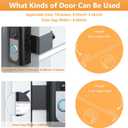 QIBOX Anti-Theft Video Doorbell Mount Compatible with Video Doorbell 4/3/3 Plus/2/1/(2020 Release), Adjustable No-Drill Mounting Bracket Wedge Adapter Holder Accessories for Home Rentals Office Room