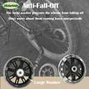 Flash Training Wheels for 12 14 16 18 20 Inch Kids BikeHeavy Duty Training Wheels for Single Speed Bicycle (Black)