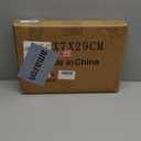 SHYUJAJIE Dog Gate for Small Dogs,Adjustable 18-48" Extra Wide Short Dog Gate for doorways,Low Pet Gate to Step Over for Stairs(White, 10" Height)