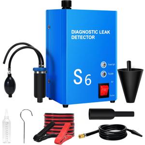 DLNLIY Smoke Machine Automotive Leak Detector - EVAP Vacuum Smoke Diagnostic Tester Built-in Air Pump, Pipeline Fuel Leakage Detector for Pipe System Compatible with All DC 12V Vehicles
