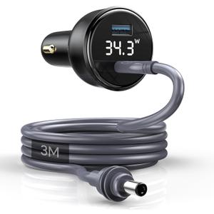 ELUTENG Starlink Mini Cable 10FT DC Power Cable + Starlink Cigarette Lighter Adapter 12V Car Adapter Power Cable 18AWG Waterproof Cigarette Lighter to DC Cord 12V-24V for Starlink Mini Accessories