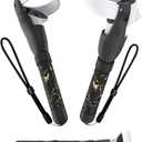 UG Handle Attachments Compatible with Meta Quest 2, VR Controller Accessories for Oculus Quest 2, Gorilla Tag Game Long Arms Sticks, Beat Saber Handle Extensions Grips (Black & Gold)