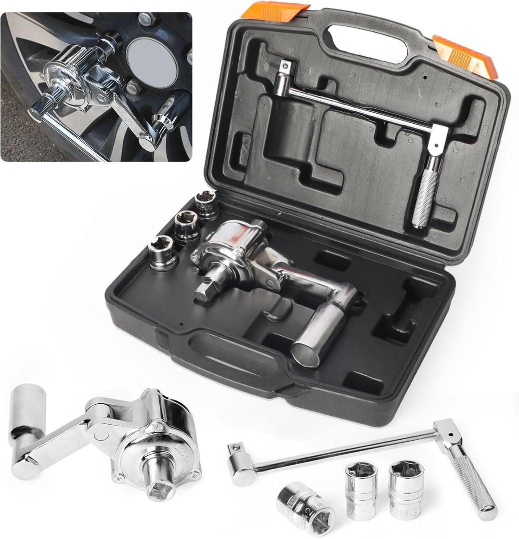 Torque Multiplier Wrench Lug Nut Removal Tool 1:16 Labor Saving Heavy Duty Lug Nut Remover Wrench Set 1/2" Driver Torque Wrench With 17mm/19mm/21mm Sockets,And Carrying Case