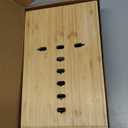 Pezin & Hulin Bamboo Charging Station, Electronic Devices Organizer for Multiple Devices Charger Such As Cell Phone, Tablet, Watch and More, Natural, (No USB Charger and Cables)