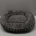 Small Dog Beds for Small Dogs, Washable Cat Beds for Indoor Cats with Anti-Slip Bottom, Supportive Soft Calming Sleeping Pet Bed for Puppy and Kitten, 21 inches, Grey (21"x19"x6")