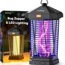 Buzbug LED Bug Zapper Outdoor and Lighting, 10 Years Lifespan, IPX4 Waterproof, 3800V High-Voltage, Fireproof Shell, 6.5ft Power Cord, Fruit Fly Mosquito Moth Gnat Wasp Zapper, Trap, Killer -MA20