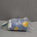 Bath Rug for Bathroom Super Soft Fluffy Rug Home Floor Mat Floral Carpet Water Absorption Machine Washable Bath Mat for Bedroom, Living Room and Bathroom, 19.6 x 31.5 Inches, Blue Flower